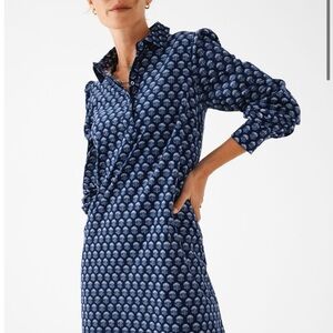 nwt Vineyard Vines corduroy Pippa Blue Patterned Women's Dress sz XL